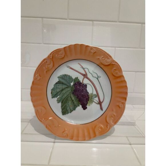 Mottahedeh Portugal Summer Fruits Dessert Plate - Picture 1 of 5